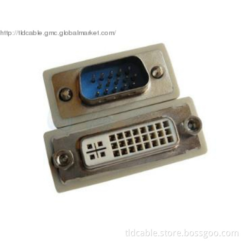 DVI 24+5 Female to VGA Male Adapter